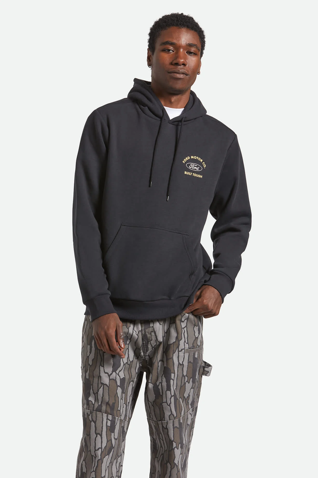 Ford Built Tough Fleece Hoodie - Burnt Rubber