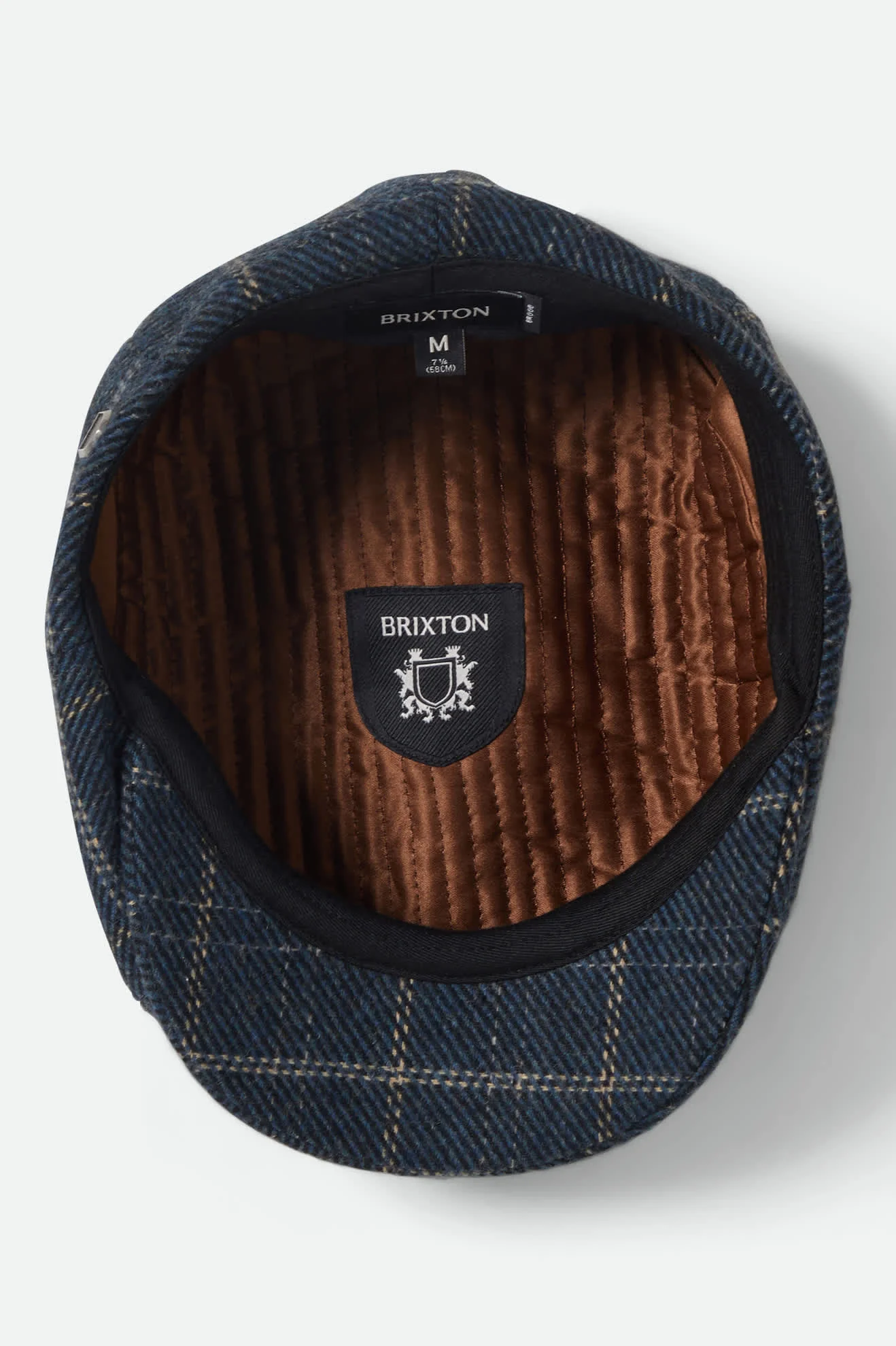 Brood Newsboy Cap - Mood Indigo/Tan