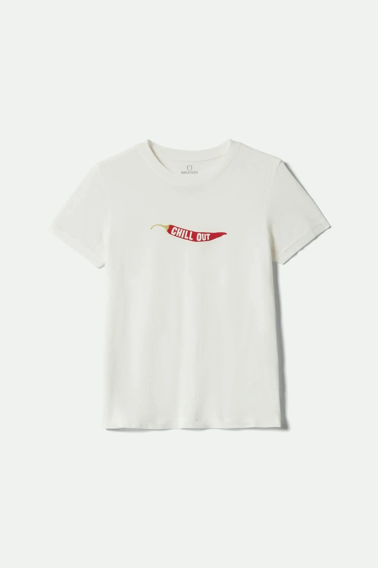 Chill Out Fitted Crew T-Shirt - Off White