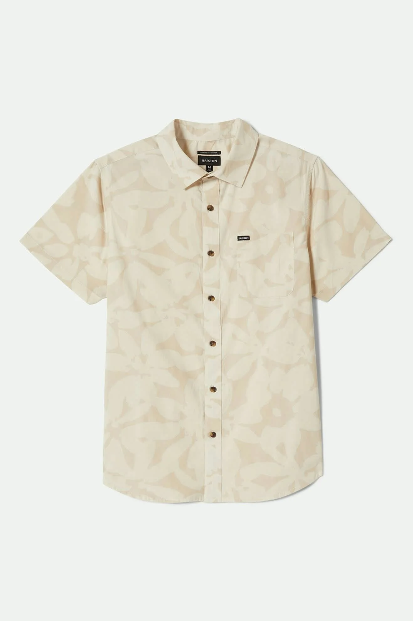 Charter Print S/S Shirt - Beige/Whitecap Floral