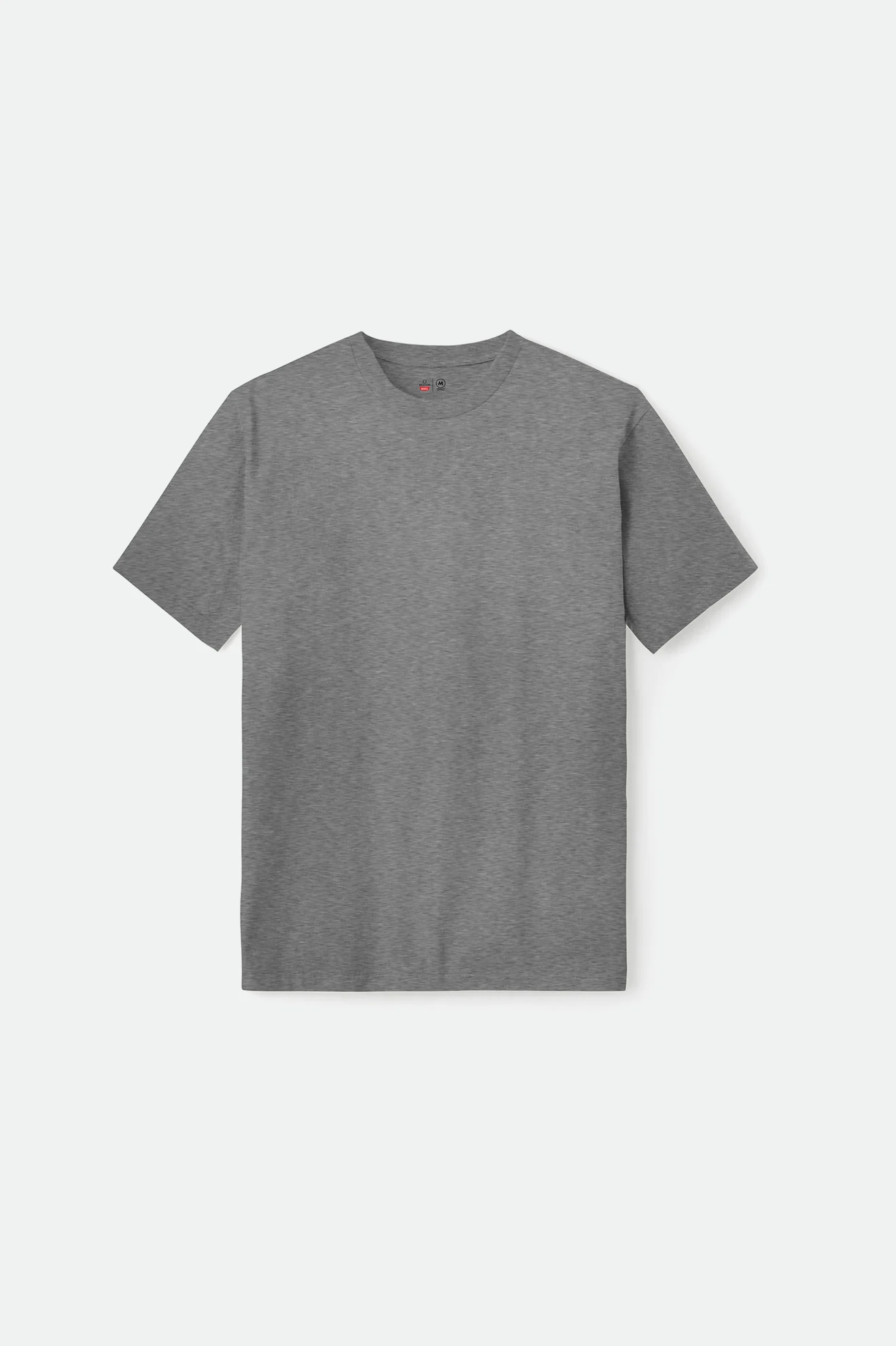 Premium Cotton S/S Tailored T-Shirt - Heather Grey