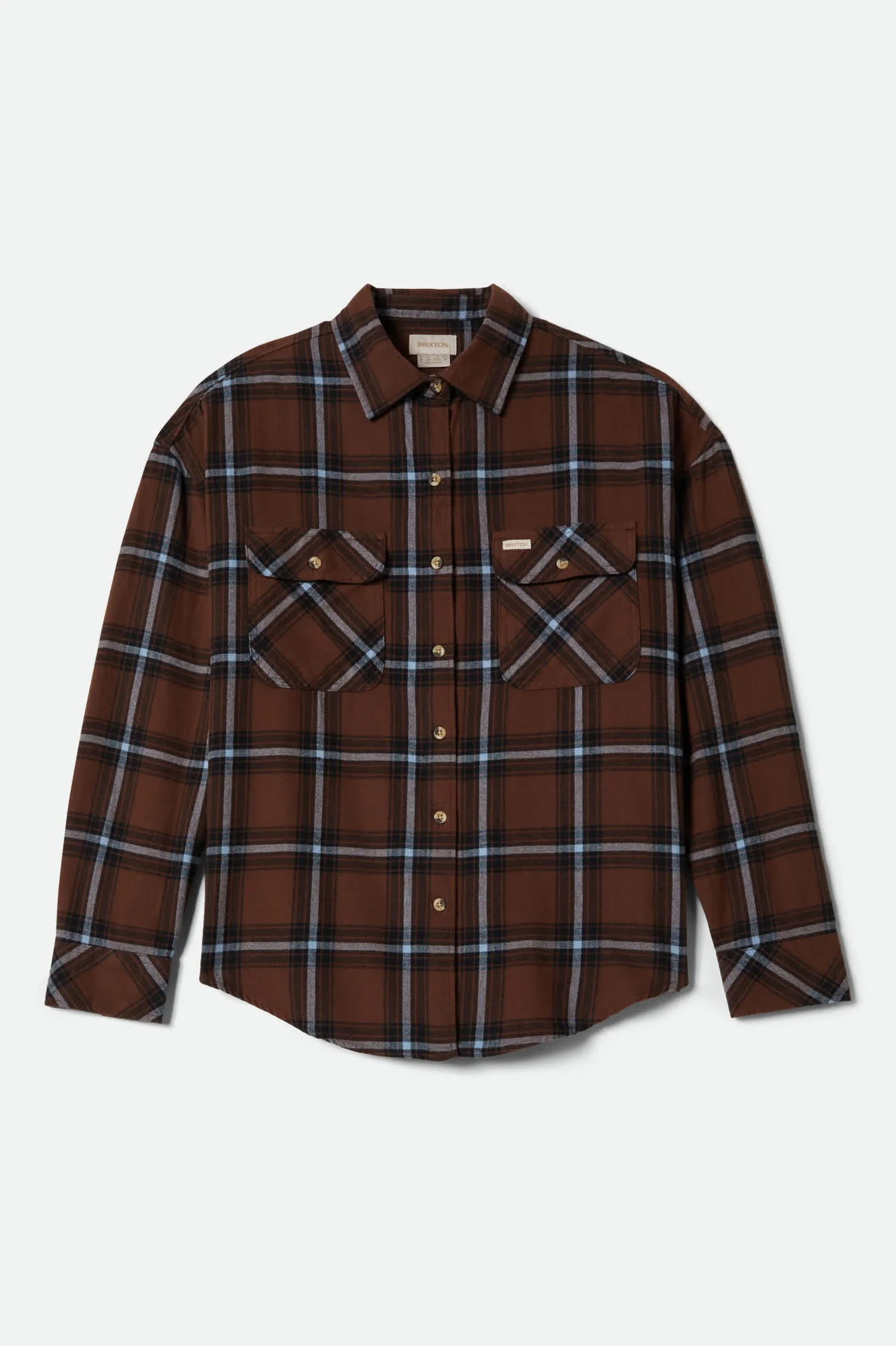 Bowery Vintage Overshirt - Pinecone Brown/Black/Borrowed Blue