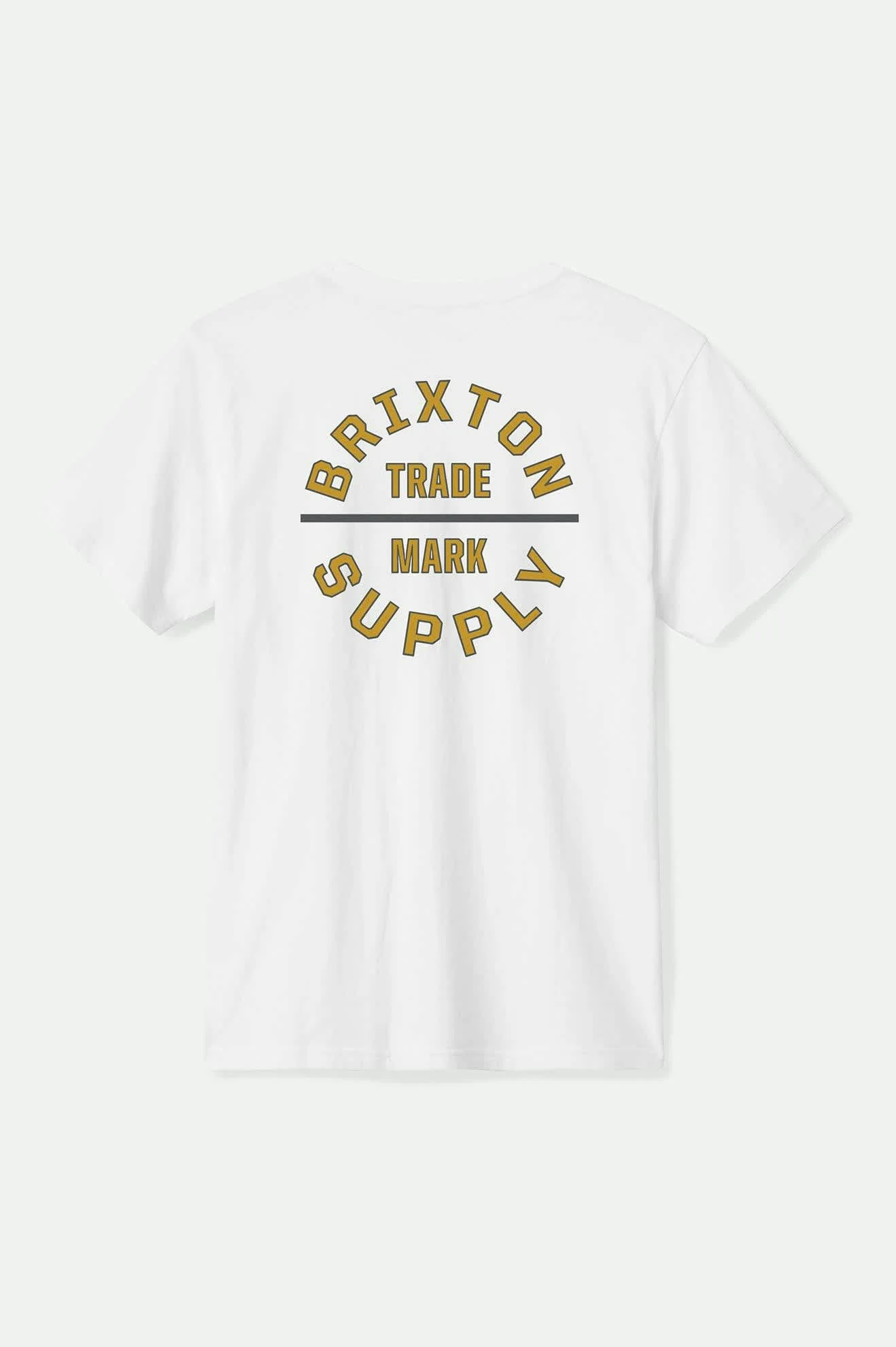 Oath V S/S Standard T-Shirt - White/Mustard/Charcoal