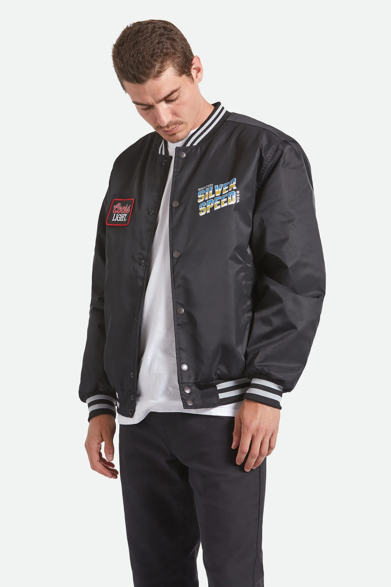 Coors Light Silver Speed Shop Jacket - Black/Silver